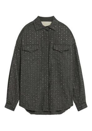 A Paper Kid embellished-pocket shirt - Grey