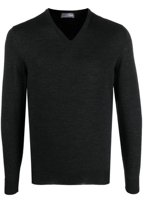 Drumohr V-neck knitted jumper - Grey