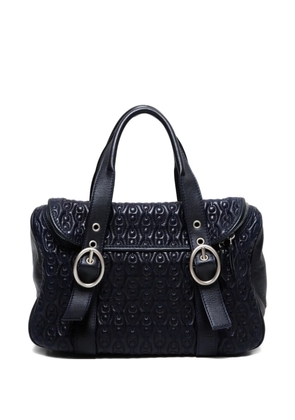 Celine Pre-Owned 2000's embossed-leather tote bag - Blue