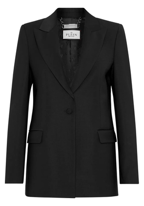 Philipp Plein skull crystal-embellished blazer - Black