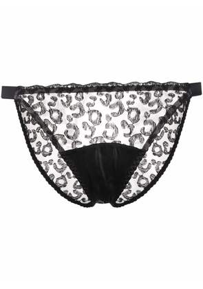 Fleur Of England Kittie semi-sheer brief - Black