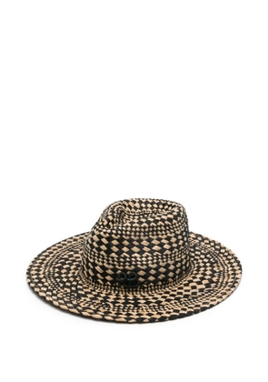 Ruslan Baginskiy Rhoidal fedora woven hat - Neutrals