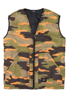 ArkAir full-zip patterned reversible gilet - Black