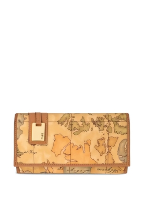 ALVIERO MARTINI 1° CLASSE print detail wallet - Neutrals