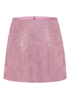 Nuè Camille crystal-embellished mini skirt - Pink