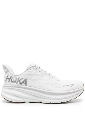 HOKA Clifton 9 lace-up sneakers - White