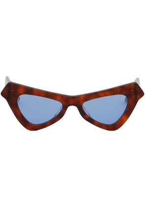 Marni Eyewear Fairy Pool triangular-frame sunglasses - Red