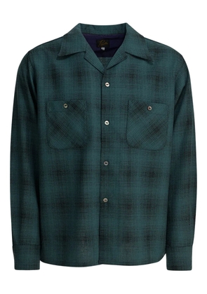 Needles One-Up checked chest-pocket shirt - Blue
