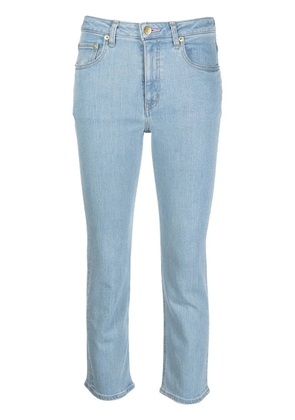 Tu es mon Tresor The Rose Quartz mid-rise cropped skinny jeans - Blue