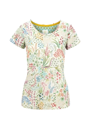 PIP STUDIO floral-print T-shirt - White