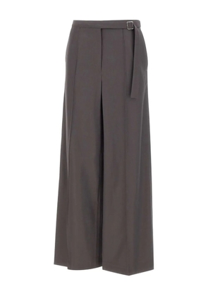 LouLou de Saison Pratt pleated-front belted trousers - Grey