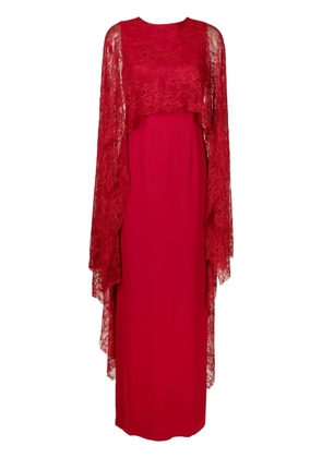 Lethicia Bronstein Andrey lace-detail maxi dress - Red