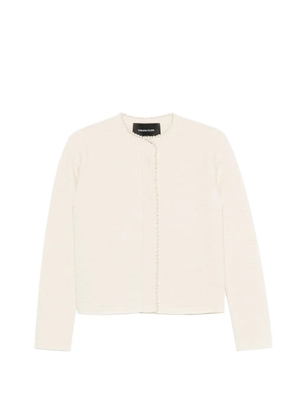 Fabiana Filippi textured-trim cardigan - Neutrals