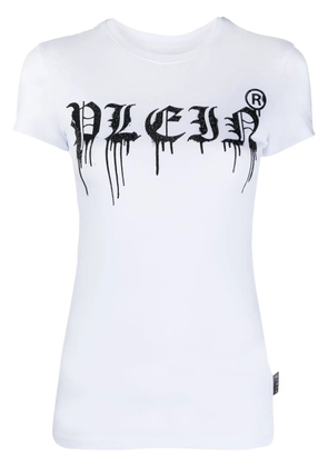 Philipp Plein logo-print short-sleeved T-shirt - White