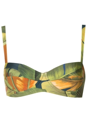 Lenny Niemeyer Banana all-over print bikini top - Green