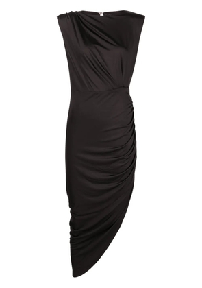 Veronica Beard Merrith draped midi dress - Black