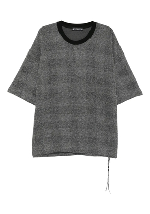 Mastermind World logo-embroidered T-shirt - Black