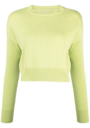 Teddy Cashmere Genova cropped cashmere jumper - Green