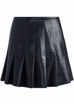 alice + olivia Carter faux leather pleated skirt - Black