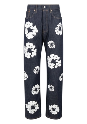 Denim Tears x Levi's Cotton Wreath-print 'Selvedge' jeans - Blue