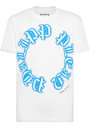 Philipp Plein Gothic Plein cotton T-shirt - White