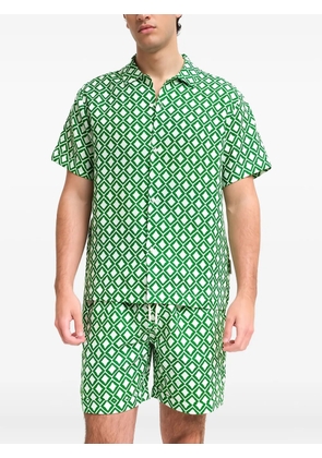 PENINSULA SWIMWEAR geometric-print shirt - Green