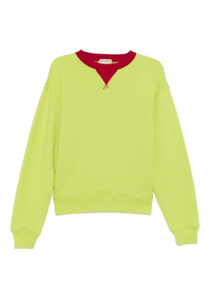 JW Anderson contrast-collar sweatshirt - Green