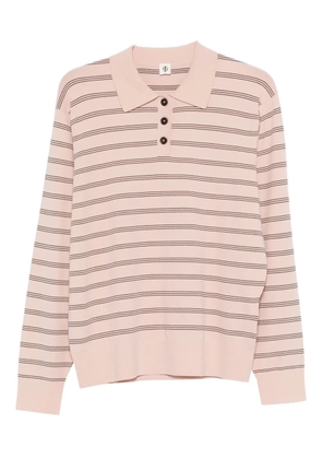 The Garment Madison striped polo top - Pink