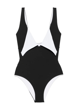 Fisico bow-detail swimsuit - Black