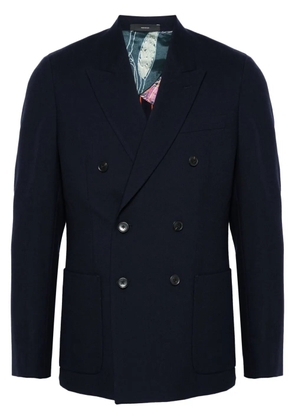 Paul Smith notched lapels double-breasted blazer - Blue