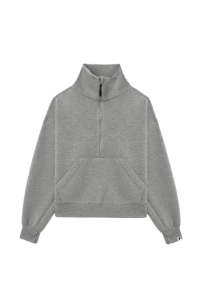 A BATHING APE® funnel-neck half-zip sweatshirt - Grey