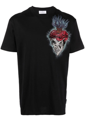 Philipp Plein tattoo-print detail T-shirt - Black