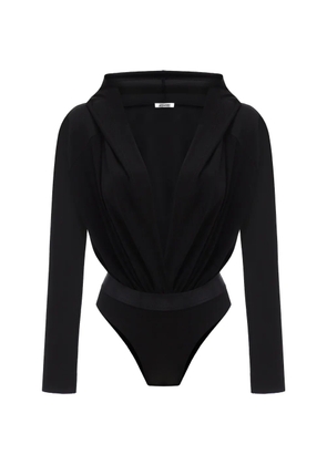 ANNAFOXY Allure noir hooded top - Black
