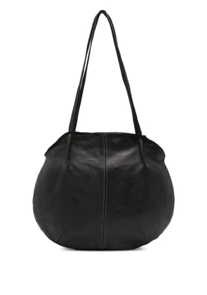 SOMMET leather shoulder bag - Black