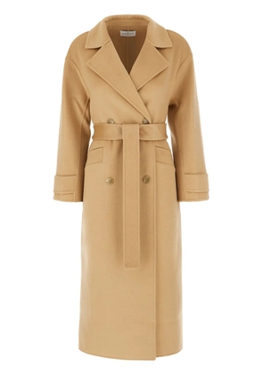 THE DYNAMIS STUDIO belted wool coat - Brown