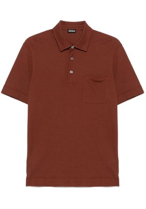 Zegna short-sleeves polo shirt - Brown