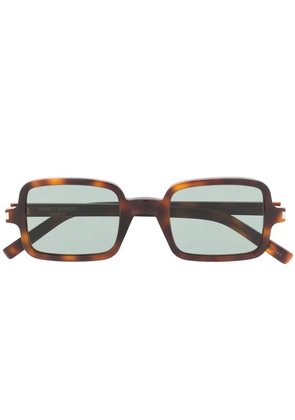 Saint Laurent Eyewear SL332 tortoiseshell square-frame sunglasses - Brown