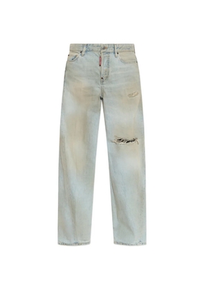 DSQUARED2 wide-leg ripped jeans - Blue
