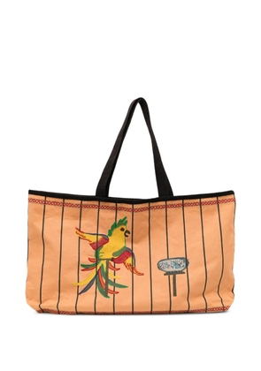 BODE large Cockatoo tote bag - Orange