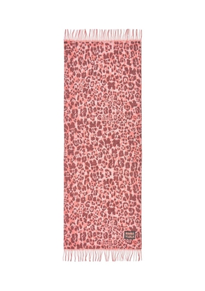 Bimba y Lola animal-print fringed scarf - Pink