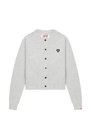 A BATHING APE® button heart knitwear - Grey