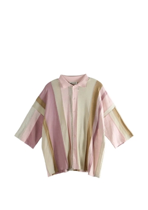 Casey Casey striped buttoned shirt - Pink