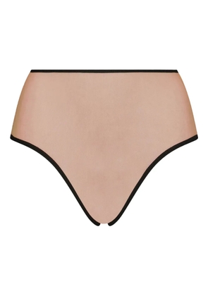 Undress Code In the Clouds high-waisted mesh panties - Neutrals