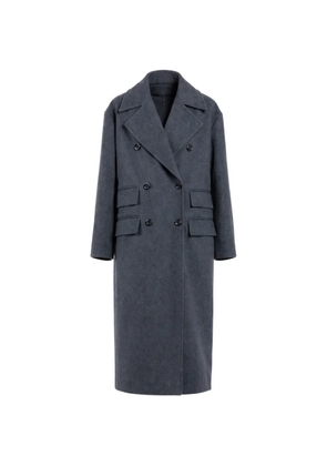 CHERRY BLUE double-breasted coat - Grey