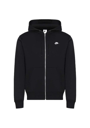 Nike logo-embroidered hoodie - Black