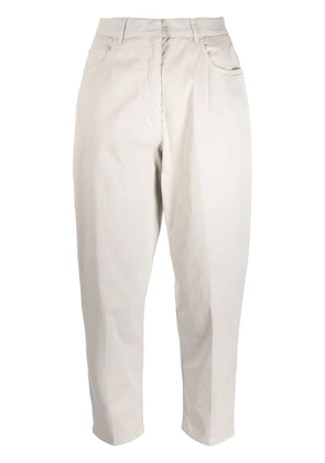 Fabiana Filippi high-waist tapered trousers - Grey