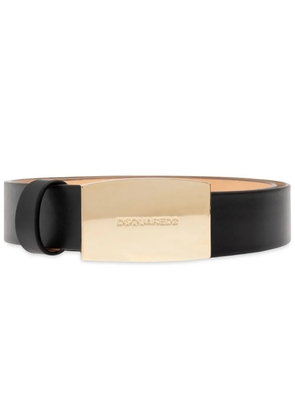 DSQUARED2 logo-embossed buckle belt - Black
