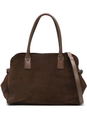 Reptile's House top handle shoulder bag - Brown