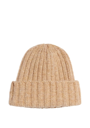 Fortela folded-brim beanie hat - Neutrals