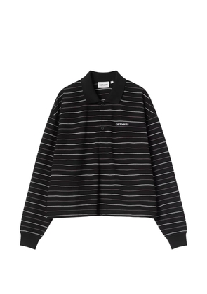 Carhartt WIP Mabel striped long-sleeve polo shirt - Black